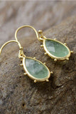 Natural Stone Teardrop Earrings