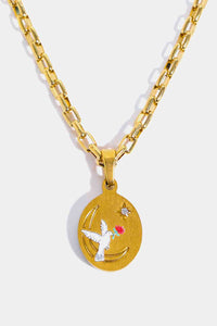 Stainless Steel 18K Gold-Plated Necklace