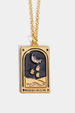Tarot Card Pendant Stainless Steel Necklace