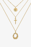 3-Piece 18K Gold-Plated Pendant Necklace